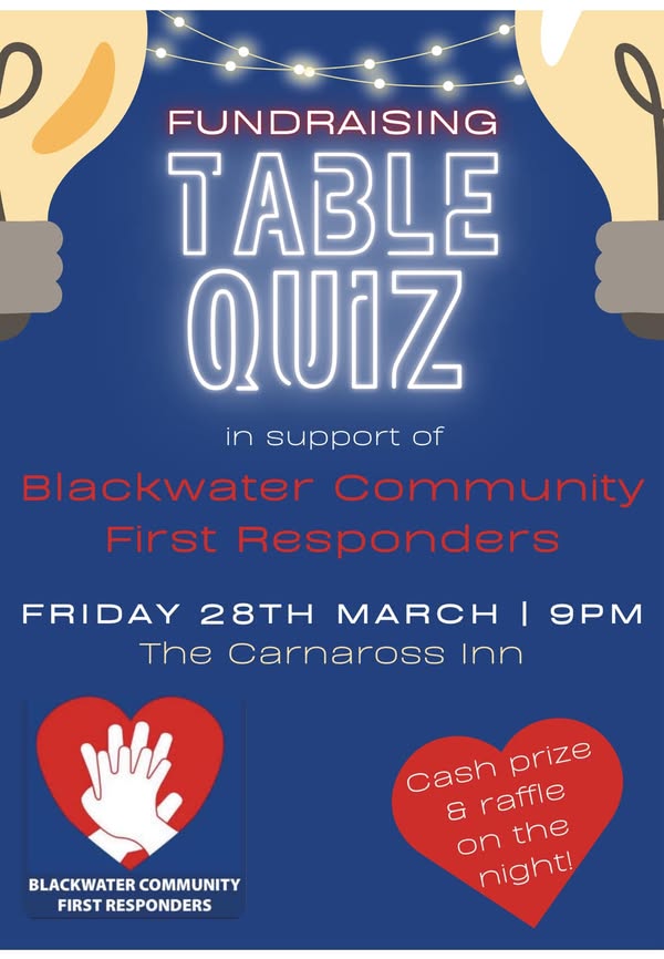 Fundraising Table Quiz - Stay, Eat & Shop in Historic Kells, Ireland