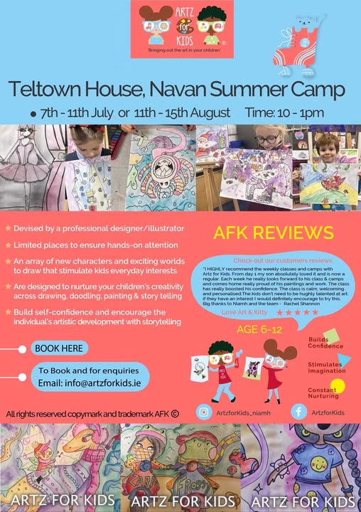 Artz for Kidz Teltown House Kells Meath